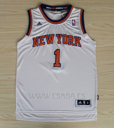 Camiseta New York Knicks Amar'e Stoudemire #1 Blanco